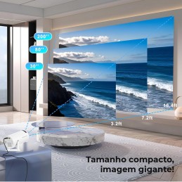 Take the movies and video games with you anywhere, thanks to this fantastic 2-in-1 Portable 4K Projector!