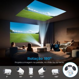 Take the movies and video games with you anywhere, thanks to this fantastic 2-in-1 Portable 4K Projector!