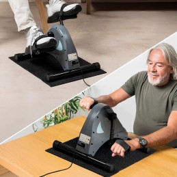 Pedal eléctrico con control Ejercite sus piernas y brazos de forma cómoda y sin esfuerzo mientras está sentado en casa: la solución ideal para que las personas mayores ejerciten sus piernas y brazos.