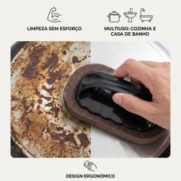 Descubre la esponja con cepillo mágico para una limpieza profunda de la cocina y el baño. Elimina el óxido, la suciedad y las manchas difíciles de forma fácil y rápida.