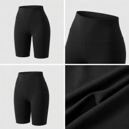 Descubra os shorts Desportivos femininos de cintura alta, ideais para ciclismo, corrida, fitness e yoga. Confortáveis, ajustados.