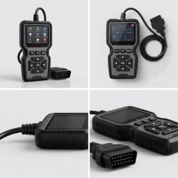 Diagnóstico Profissional OBD2 Descubra a ferramenta de diagnóstico OBD2 que permite ler códigos de erro, reiniciar avisos e monitorizar dados do motor em tempo real. Fácil de usar
