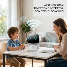 Intelligenter Lernroboter mit KI und Spracherkennung. Fördert das Lernen, die Kreativität und die Interaktion von Kindern durch fortschrittliche und spielerische Technologie.