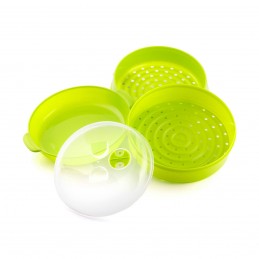 Cozinhar a Vapor no Micro Ondas Embalagem para cozinhar a vapor no microondas, Imagine cozinhar mais rapidamente, mantendo as vitaminas, sais minerais e o melhor, o sabor da comida