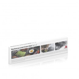 Reusable Oven and BBQ Mats - Pack of 2 Pack of 2 reusable oven and grill mats, PFOA-free, cuttable, non-stick and dishwasher safe. Withstands temperatures up to 265°C.