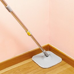 360° drehbarer Magic Mop mit Doppelfunktions-Eimer Rotierender Wischmopp mit automatischer Reinigung, Wasserabscheider, 360°-Kopf, 156 cm abnehmbarem Stiel und 2 waschbaren Mikrofaser-Wischmoppbezügen.