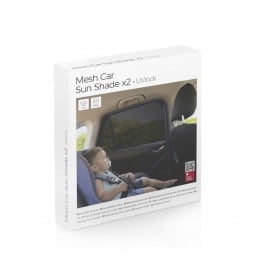 Protetores Solares para Automóvel com Proteção UV – Pack 2 Pack de 2 protetores solares universais para janelas traseiras do automóvel. Proteção UV, tecido respirável, privacidade e proteção contra insetos.