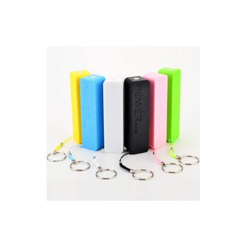 Évitez de manquer de batterie grâce à ce chargeur portable Power Bank haute capacité de 2 600 mAh.