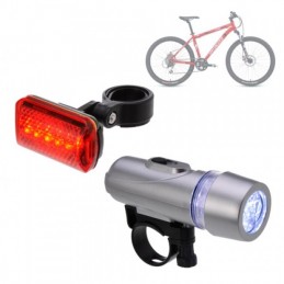 Kit luci per bicicletta a LED: faro e stop