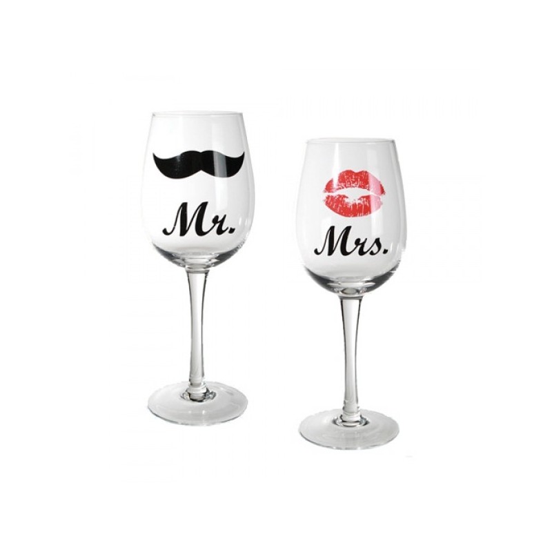 Copos de Vinho Mr e Mrs, são um presente fantástico para o dia dos namorados, aniversários, casamentos ou qualquer ocasião especial