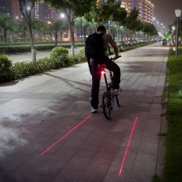 Faro Laser con LED per Bicicletta