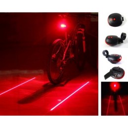 Sinalizador Laser com Led para Bicicleta