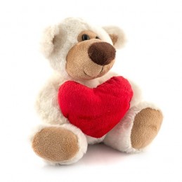 L'ours en peluche avec coeur vous séduira immédiatement.Idéal pour un cadeau romantique, il est tout doux, au toucher velouté.