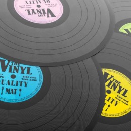 Naperon sotto forma di disco in vinile