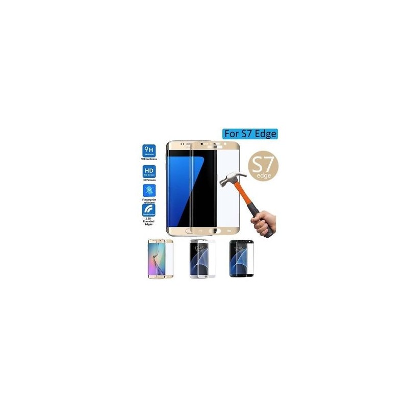 Película de vidrio templado Samsung Galaxy S7 Edge - Pantalla completa Película de vidrio templado especial - Samsung Galaxy S7 Edge - Pantalla completa - 3 colores