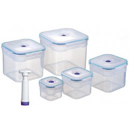 Tupperwares com Sistema Inteligente de vácuo - Pack de 5