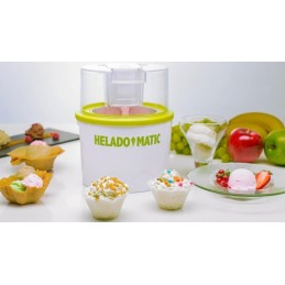 A refreshing device for making ice cream at home to your liking with healthy, natural ingredients.