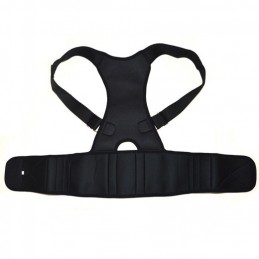 Magnetic Posture Corrector corrects posture. With strategically placed magnets that help improve circulation and reduce pain and discomfort.