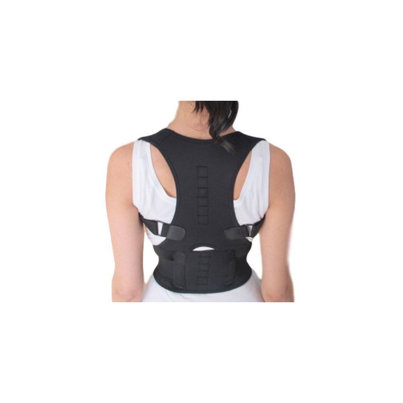Magnetic Posture Corrector corrects posture. With strategically placed magnets that help improve circulation and reduce pain and discomfort.