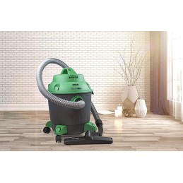 Aspirapolvere Powervac aspira solidi e liquidi, con 1200 W di potenza, Filtro Hepa, con funzione soffiante e autopulente e capacità di 18 litri.