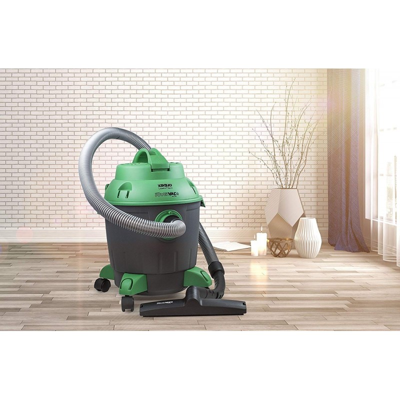 Powervac vacuum cleaner sucks solids and liquids, with 1200 W of power, Hepa Filter, with blow and self-cleaning function and capacity of 18 liters.