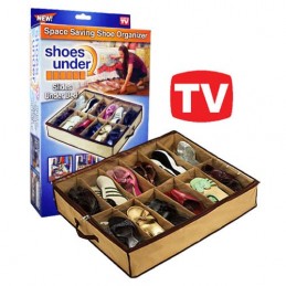 A Shoe Organizer that allows you to organize up to 10 pairs of shoes, is ideal for making the most of space in your home