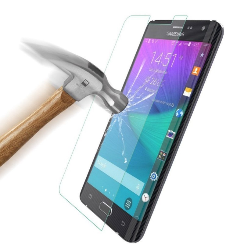 Película protectora de pantalla de Vidrio Templado para Samsung Galaxy Note Edge - N9150, está hecha de vidrio templado, 9 veces más resistente que el vidrio común