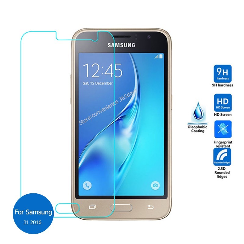 Special Tempered Glass Film for Samsung Galaxy J1 2016, to protect the screen, it is made of tempered glass, 9x more resistant than common glass