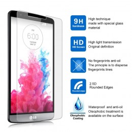 Ce Film en Verre Trempé Spécial pour LG G3, destiné à protéger l'écran, est en verre trempé, 9x plus résistant que le verre ordinaire.