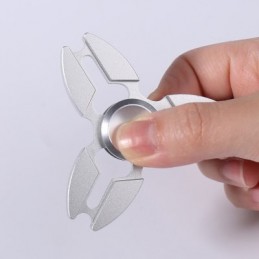 Fidget Spinner Deluxe – Alumínio é um aparelho Anti-Stress do tamanho da palma da mão, Perfeito para todas as idades!