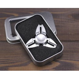 Fidget Spinner Deluxe – Aluminum is a palm-sized Anti-Stress device, Perfect for all ages!
