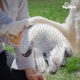 Prenditi cura del pelo del tuo animale domestico, rimuovendo il pelo sciolto e la polvere massaggiandolo con questo fantastico Guanto.