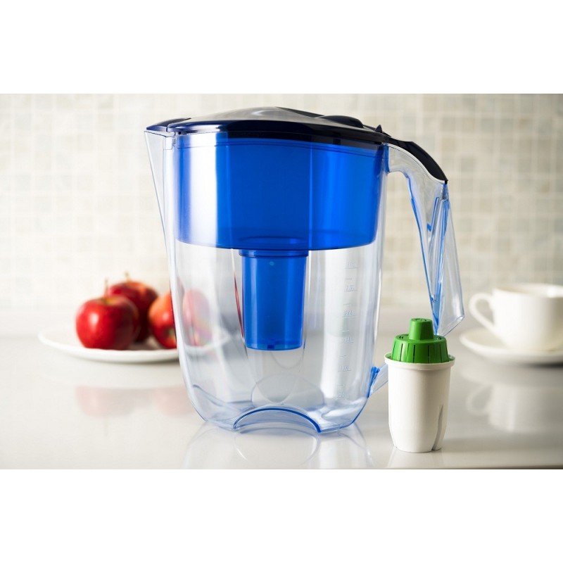 Water purifier carafe improves quality and flavor, Reduces chlorine, limescale and the presence of heavy metals such as lead and copper, Preserving minerals