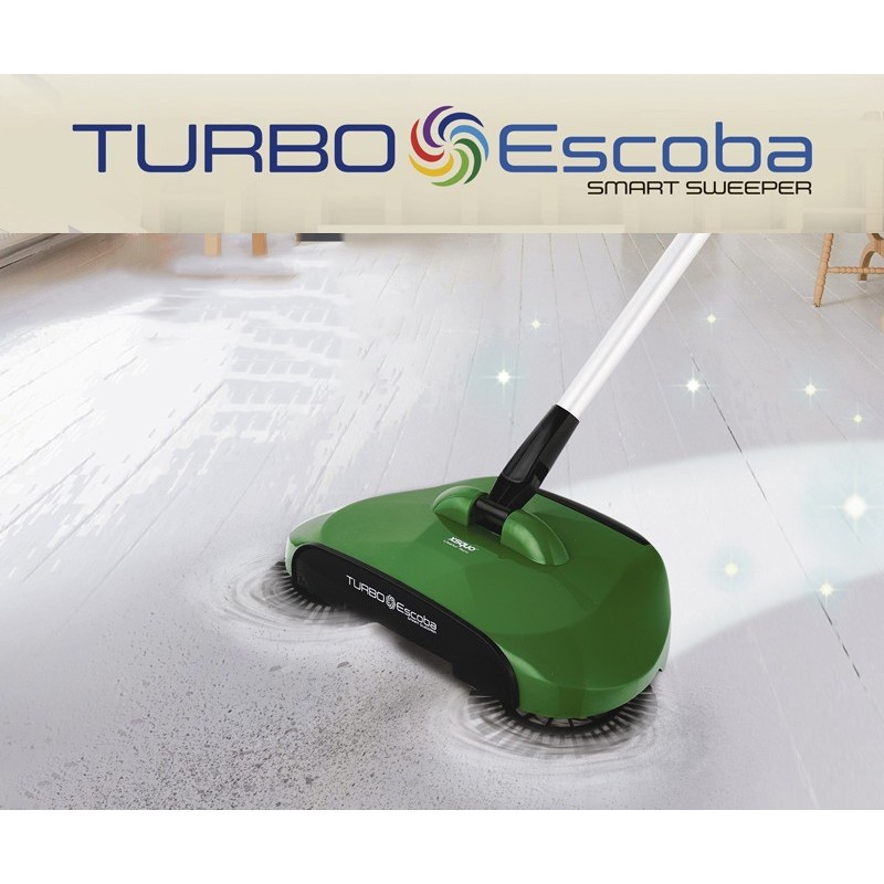 Escova Turbo 3 em 1, 360 é uma revolucionaria escova para que não se esqueça do apanhador e a vassoura na hora de varrer, Leve e Fácil de usar.