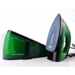 Fer à repasser avec chaudière avec technologie numérique 2200 W rend l'expérience de repassage plus rapide et plus pratique grâce à la semelle en céramique et à la vapeur continue