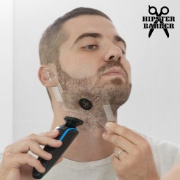 Beard Mold with Shaving Combs, Thanks to its exclusive design, it adapts to the shape of the face, achieving a symmetrical and perfect beard