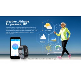 Bracelete Smartwatch F4 com Bluetooth 4.0 - IP68 à prova d’água, tenha todas as funcionalidades do seu Smartphone - Android ou Iphone no seu pulso.