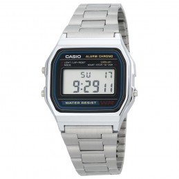 Casio Retro Watch - Silver, A wristwatch from the Casio brand with an adjustable silver strap that was a huge seller in the 90s