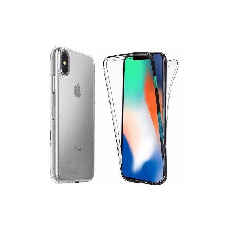 Coque 360 Gel Double Avant et Arrière - iPhone X, Offrez une protection supplémentaire à votre équipement avec cette coque Gel de haute qualité