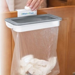 The Trash Bag Holder is a very practical accessory that allows you to reuse plastic shopping bags and use them as trash bags