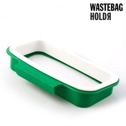 Trash Bag Holder es un accesorio muy práctico que permite reutilizar bolsas de plástico para la compra y utilizarlas como bolsas de basura
