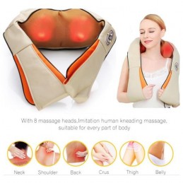 The 3D Shiatsu Massager contains a specific molding to fit the design of the human body, ideal for relieving accumulated tension and stress