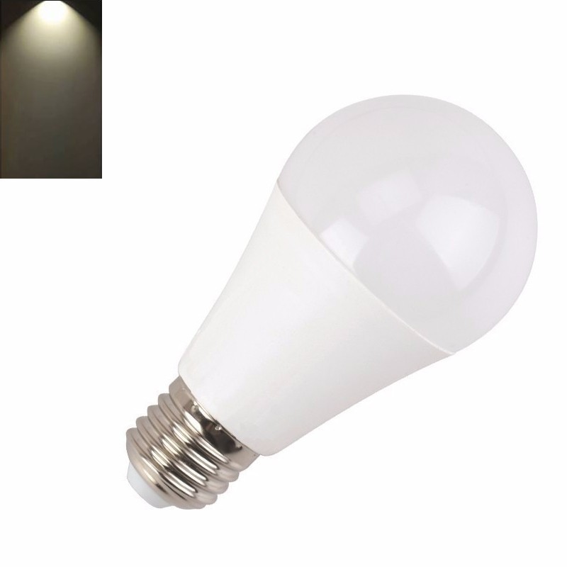 Bombilla LED E27 10W 800 Lm Luz Neutra - 4200K, Consumen hasta un 85% menos de energía para producir la misma luz que una bombilla tradicional.