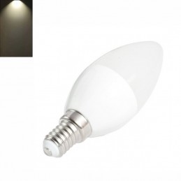 Bombilla LED Vela E14 6W 480 Lm Luz Neutra - 4200K, Consumen hasta un 85% menos de energía para producir la misma luz que una bombilla tradicional.