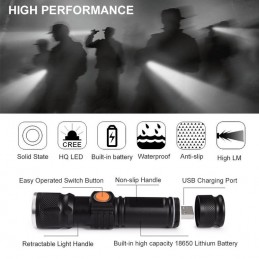 This LED tactile flashlight is an excellent tool that you can use in the most varied circumstances.