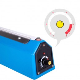 Plastic bag sealing machine up to 40cm with metal structure, practical and fast, closes all types of plastic bags, professional use.