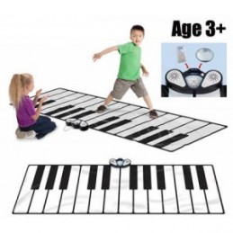 ¡Salta, juega y diviértete tocando el piano con este tapete musical de piano gigante! Aprende a tocar el piano de una forma divertida y original