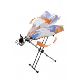Un produit révolutionnaire avec une surface rotative, qui vous permet de repasser tous vos vêtements plus rapidement, confortablement et simplement.