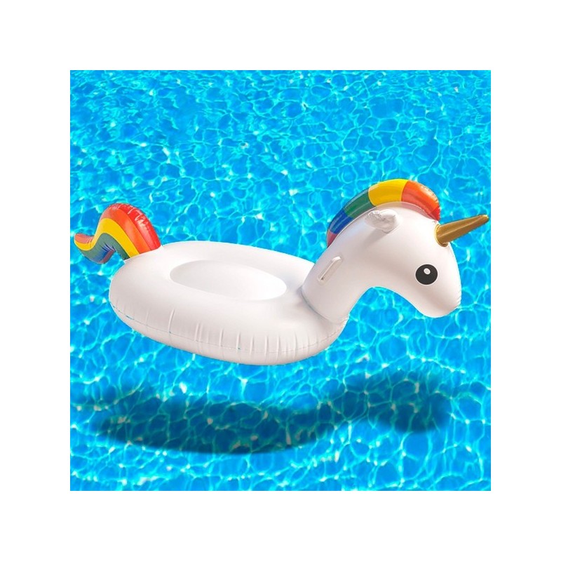 Flotteur gonflable licorne Offrez le meilleur du plaisir lors des journées chaudes avec le flotteur gonflable Licorne