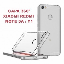 Capa 360 Gel Dupla Frente e Verso - Xiaomi Redmi Note 5A - Y1, Forneça uma protecção extra ao seu equipamento com esta capa em Gel de elevada qualidade